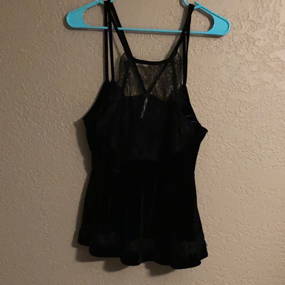 Velvet peplum blouse large free people